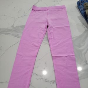 New girls pink leggings